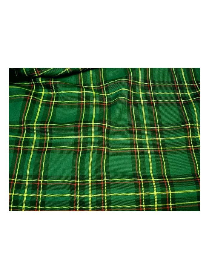 ORIGINAL SCHOTTENKARO STOFF TARTAN METERWARE - grün