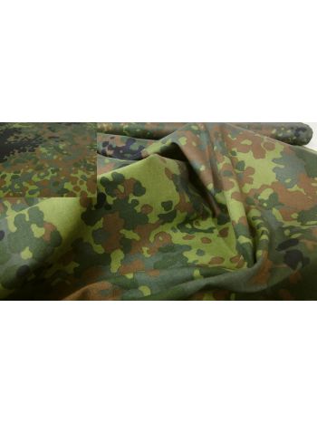 BUNDESWEHR LAND CAMOUFLAGE STOFF BAUMWOLLE - schwarz/braun/grün