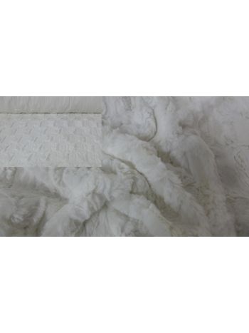 ITALIENISCHES KUSCHELFELL FELL DELUXE KANINCHEN - Ecru-weiß