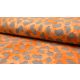 STRETCH DOPPEL SINGLE JERSEY STOFF TIE-DYE OPTIK - Orange/grau